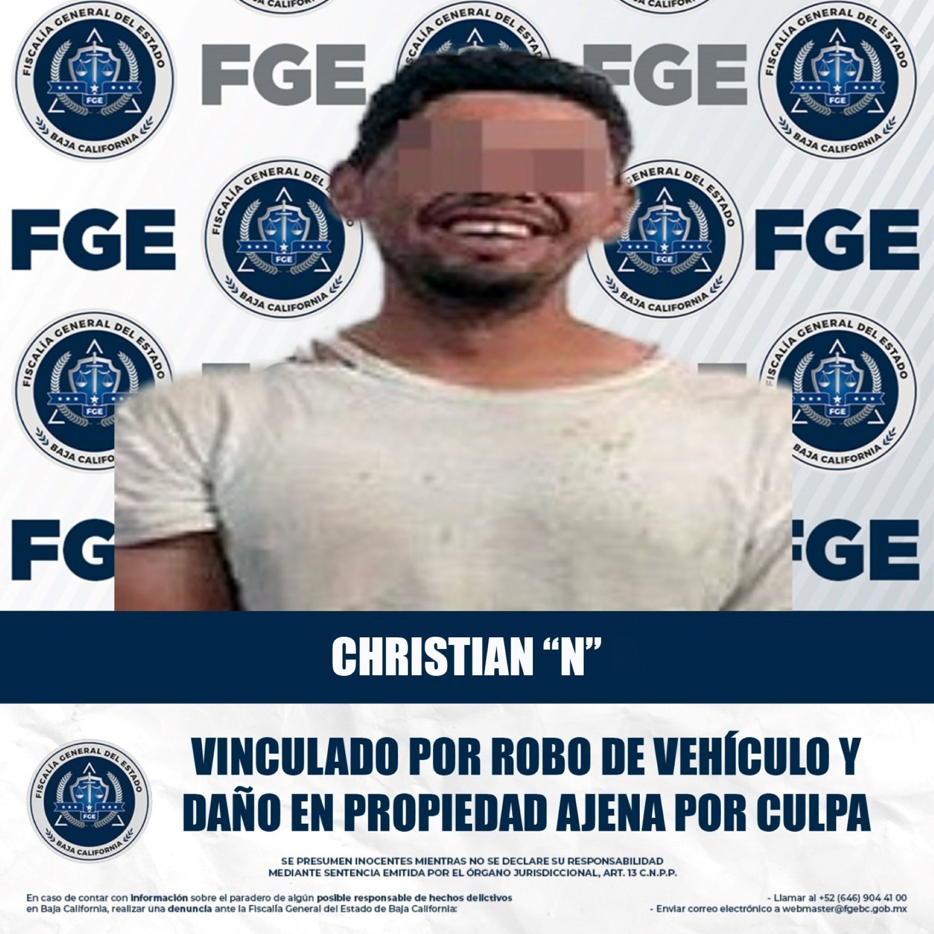 Hombre es vinculado a proceso por el robo y daño de una patrulla de la Policía Municipal