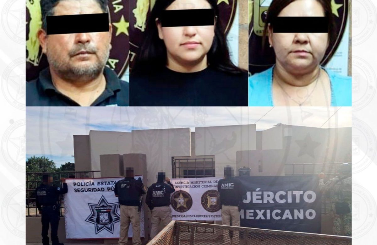 Aseguran a tres personas y diversos indicios en cateo realizado en San Luis Río Colorado