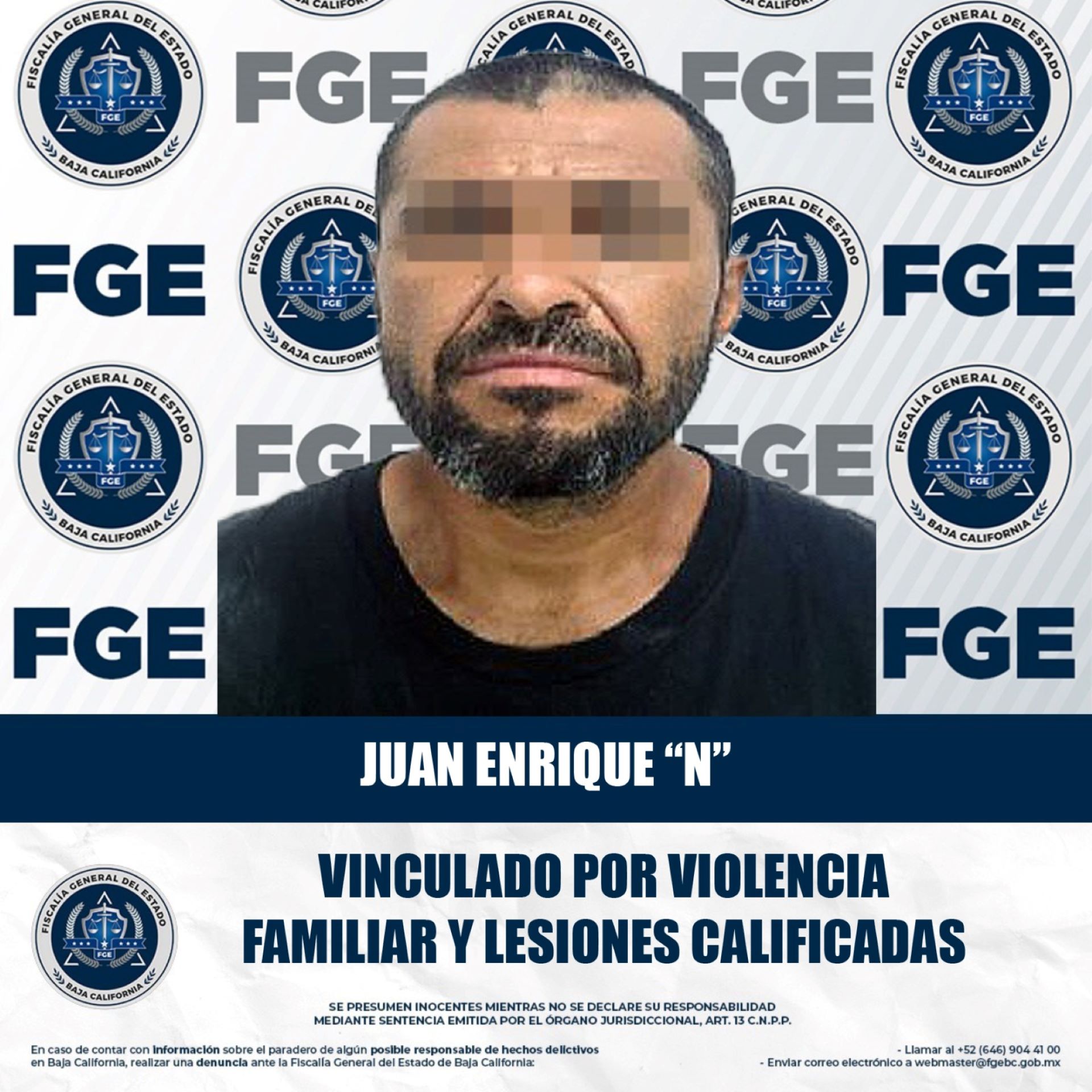 En prisión preventiva acusado por los delitos de violencia familiar y lesiones calificadas