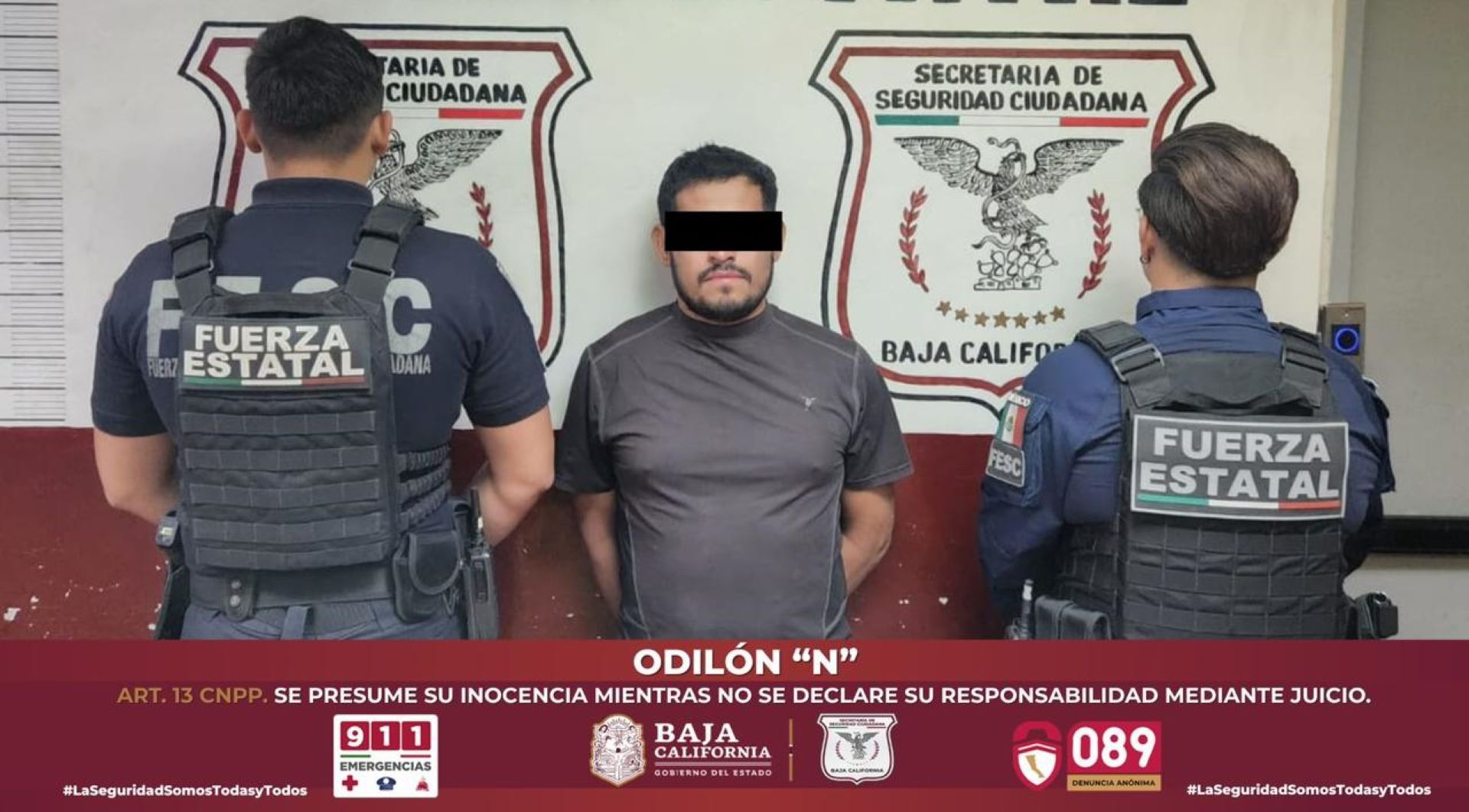 Asegura Escuadrón Violeta a dos individuos en episodios de violencia familiar en Mexicali y Tijuana