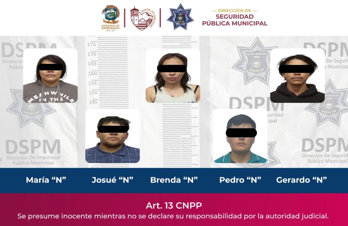 Desarticula Policía Municipal de Ensenada célula de extorsionadores que operaba en el puerto
