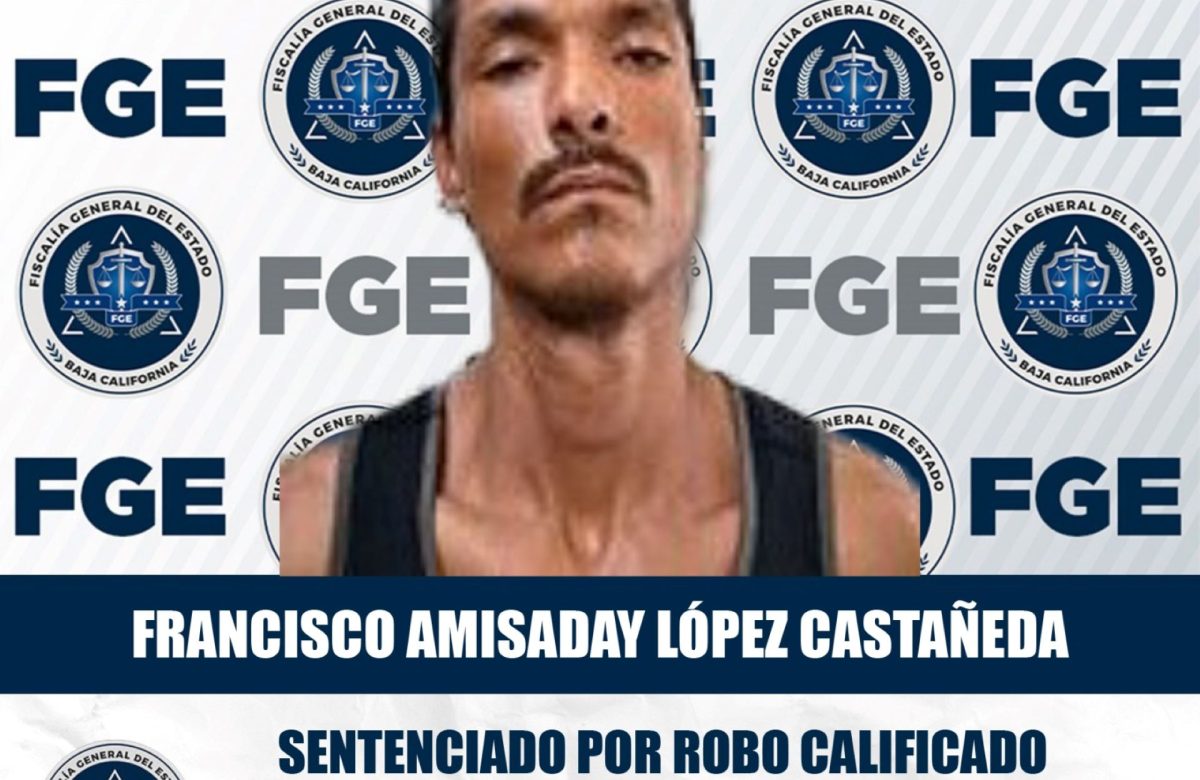 Obtiene Fiscalía sentencia de 5 años y seis meses de prisión contra asaltante de conductor de Indriver en Mexicali