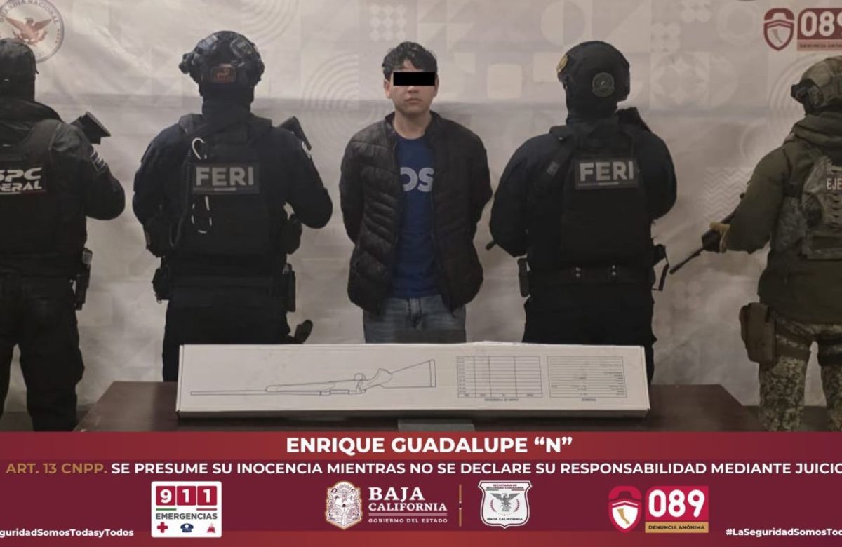 Capturan en operativo interinstitucional a sujeto armado en Tijuana