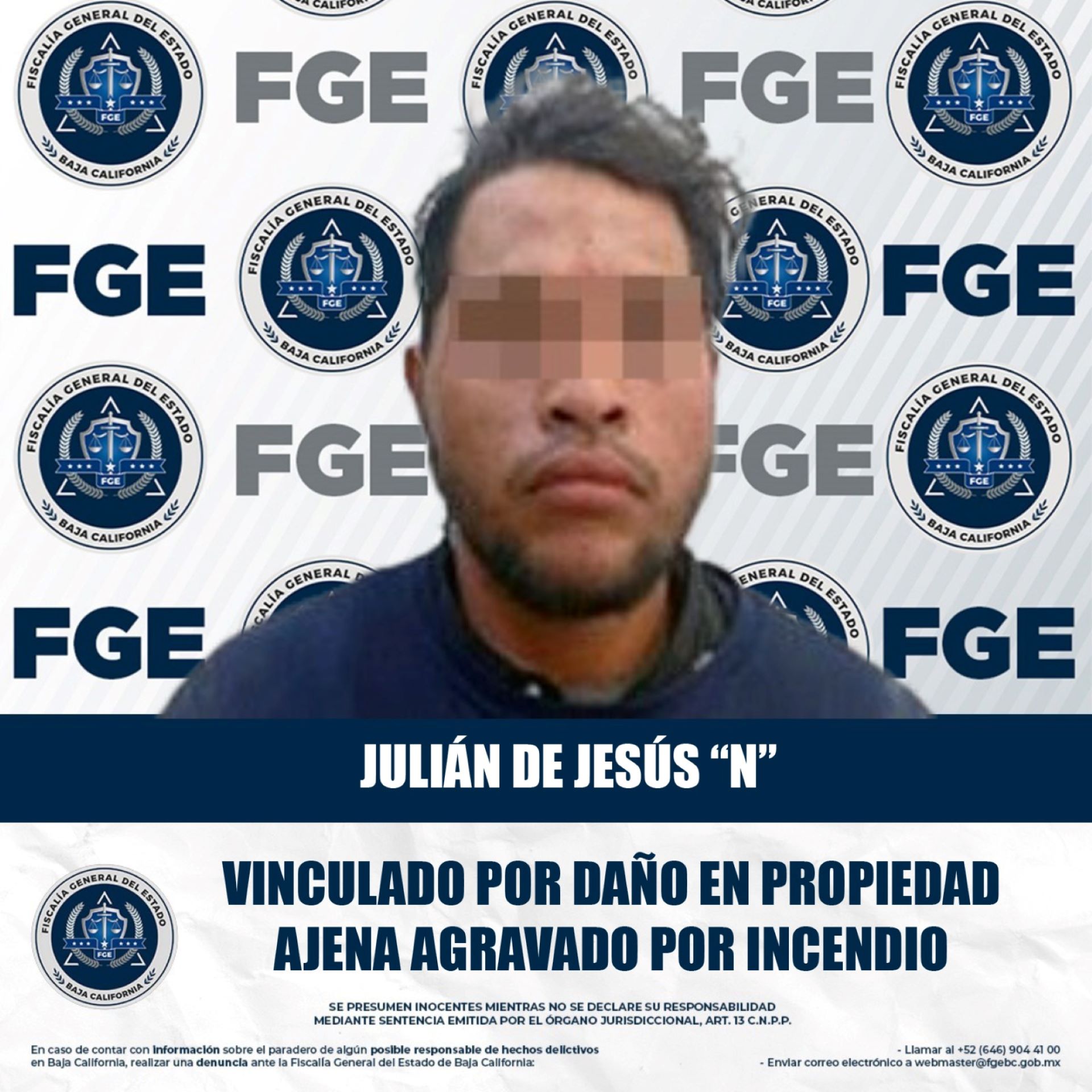 Queda en prisión preventiva por daño en propiedad ajena tras incendio en vivienda