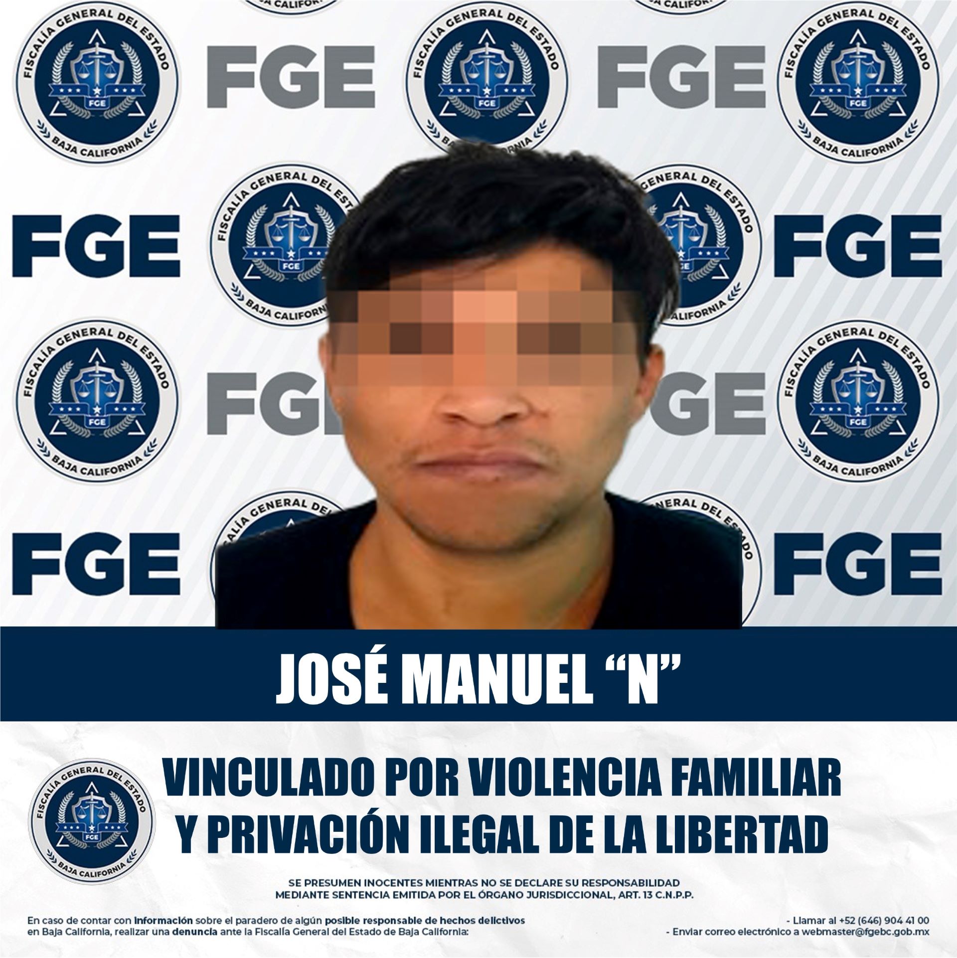 Vinculan a proceso a hombre por violencia familiar y privación ilegal de la libertad en Mexicali