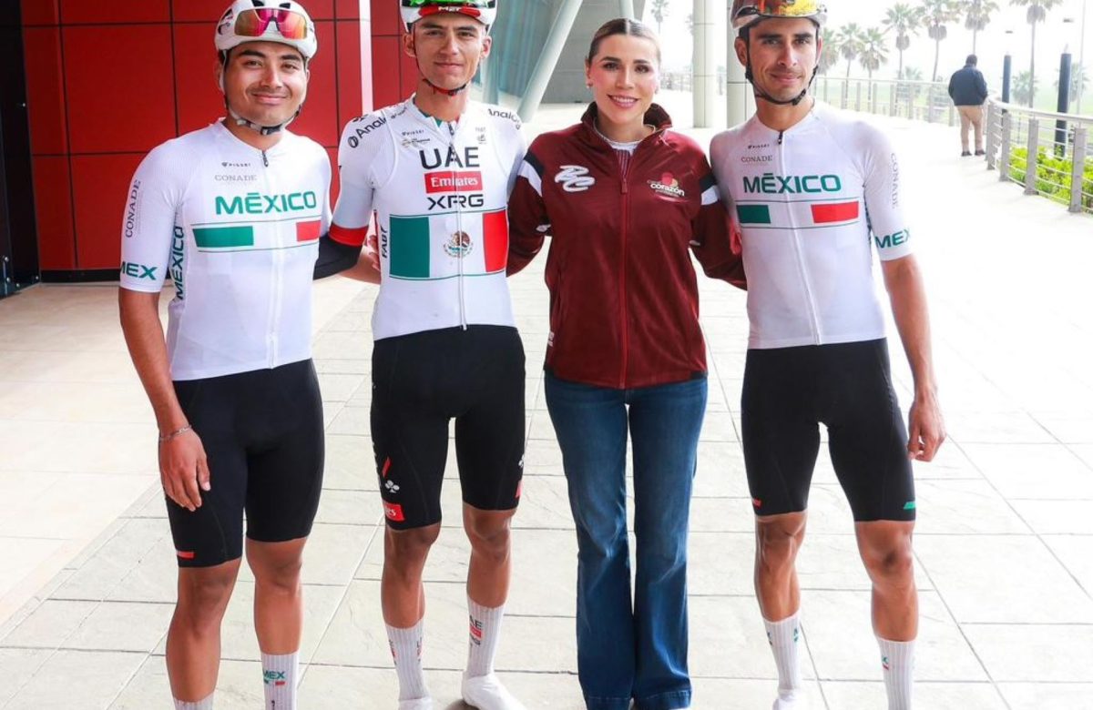 Encabezan gobernadora Marina del Pilar e Isaac del Toro “Rodada de Inicio de Año” en apoyo a jóvenes ciclistas que se preparan para la alta competencia