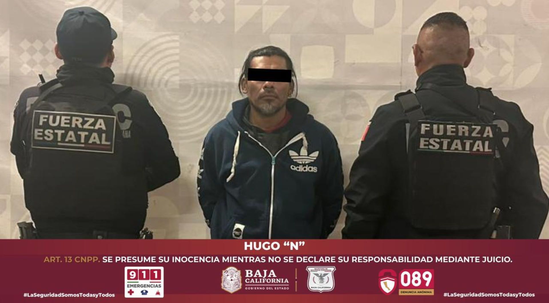 Detienen agentes de la Fuerza Estatal a presunto pederasta en Tijuana