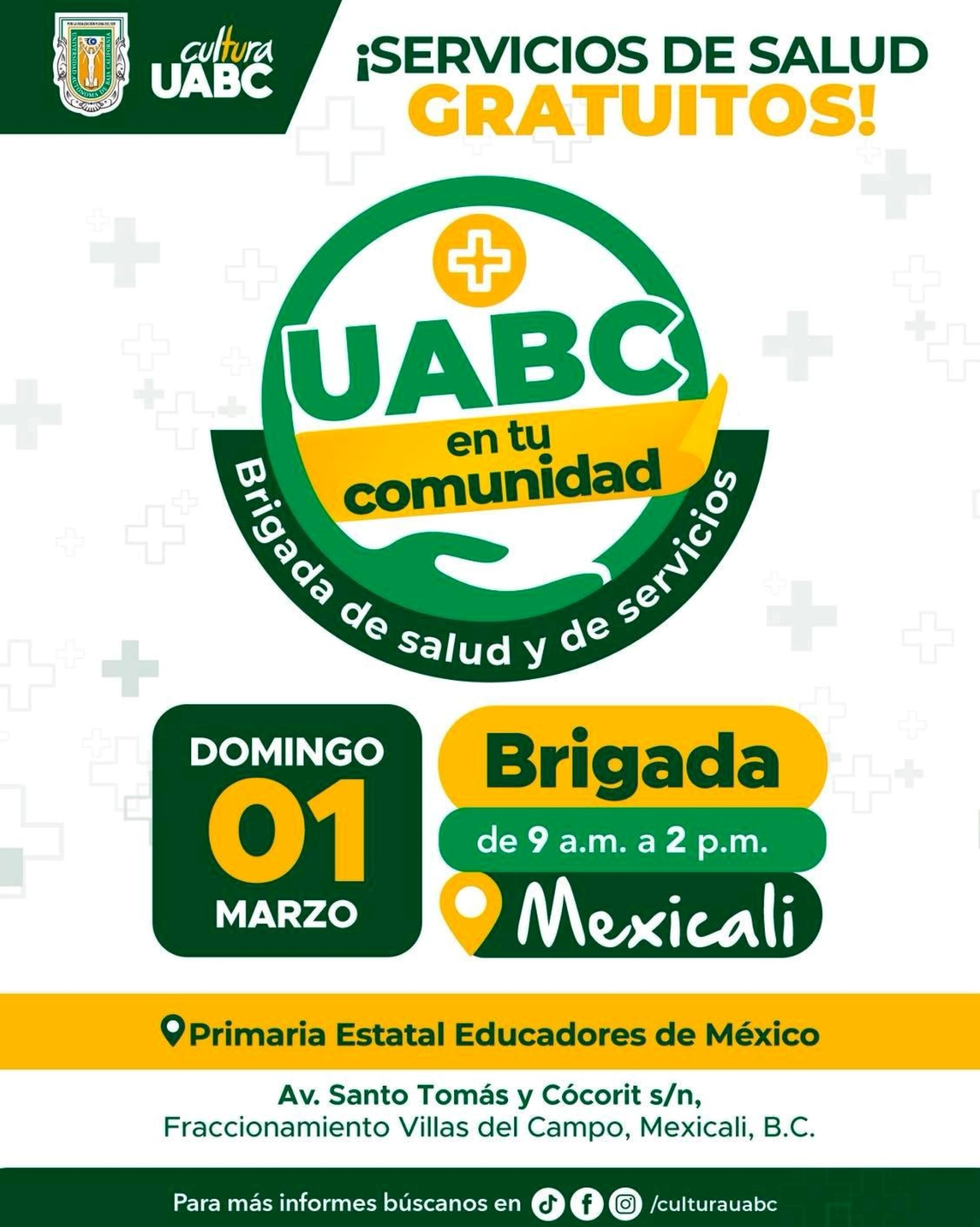 UABC llevará atención integral y gratuita a Villas del Campo en Mexicali