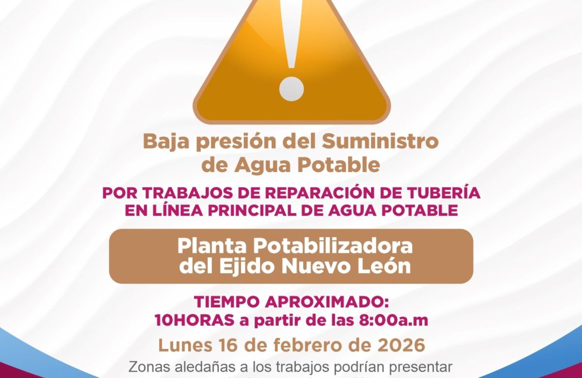 Se presenta ruptura en canal entubado en ejido Nuevo León