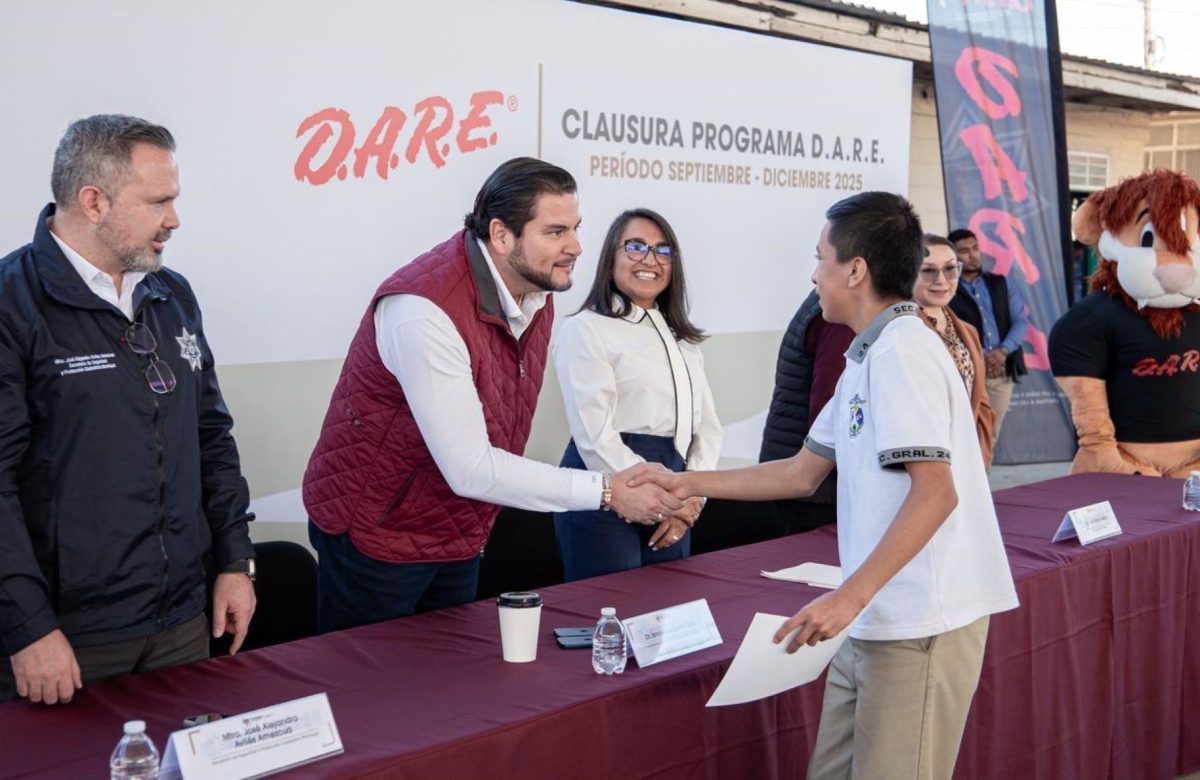 Encabeza Ismael Burgueño clausura del programa D.A.R.E. en beneficio de más de 6 mil estudiantes