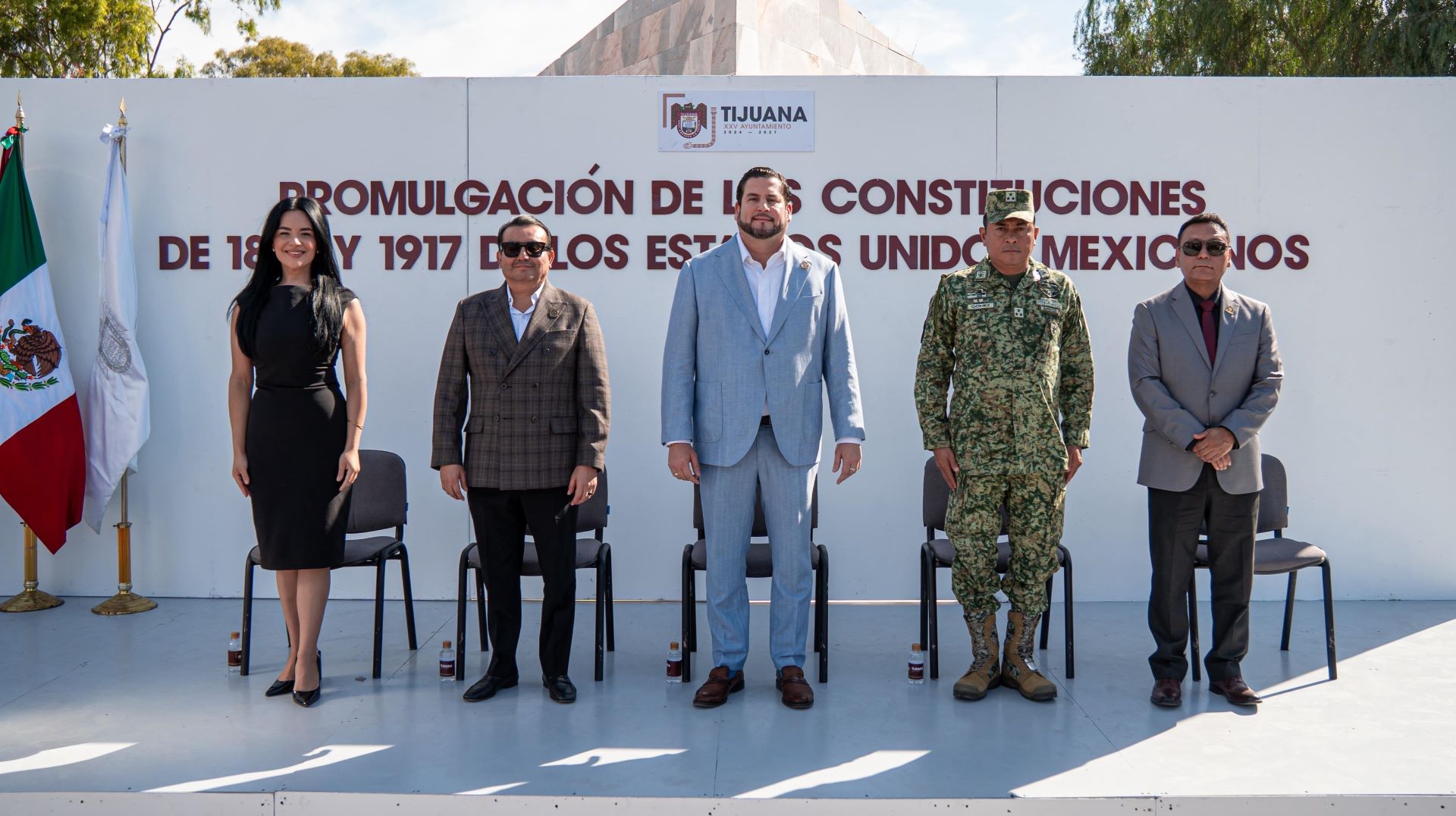 Preside Ismael Burgueño Ruiz acto cívico del Aniversario de la Promulgación de las Constituciones de 1857 y 1917