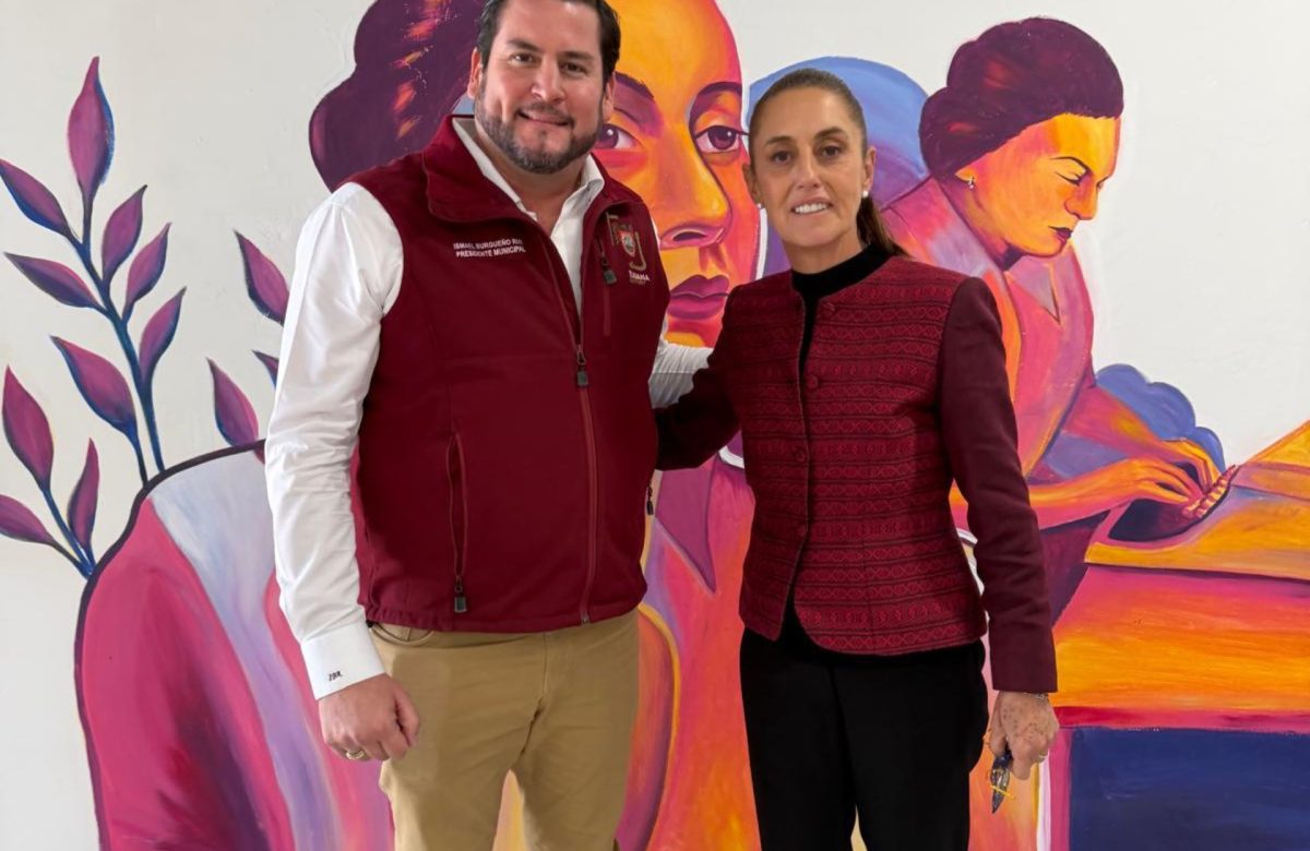 Acompaña Ismael Burgueño a la presidenta Claudia Sheinbaum en su gira por Tijuana