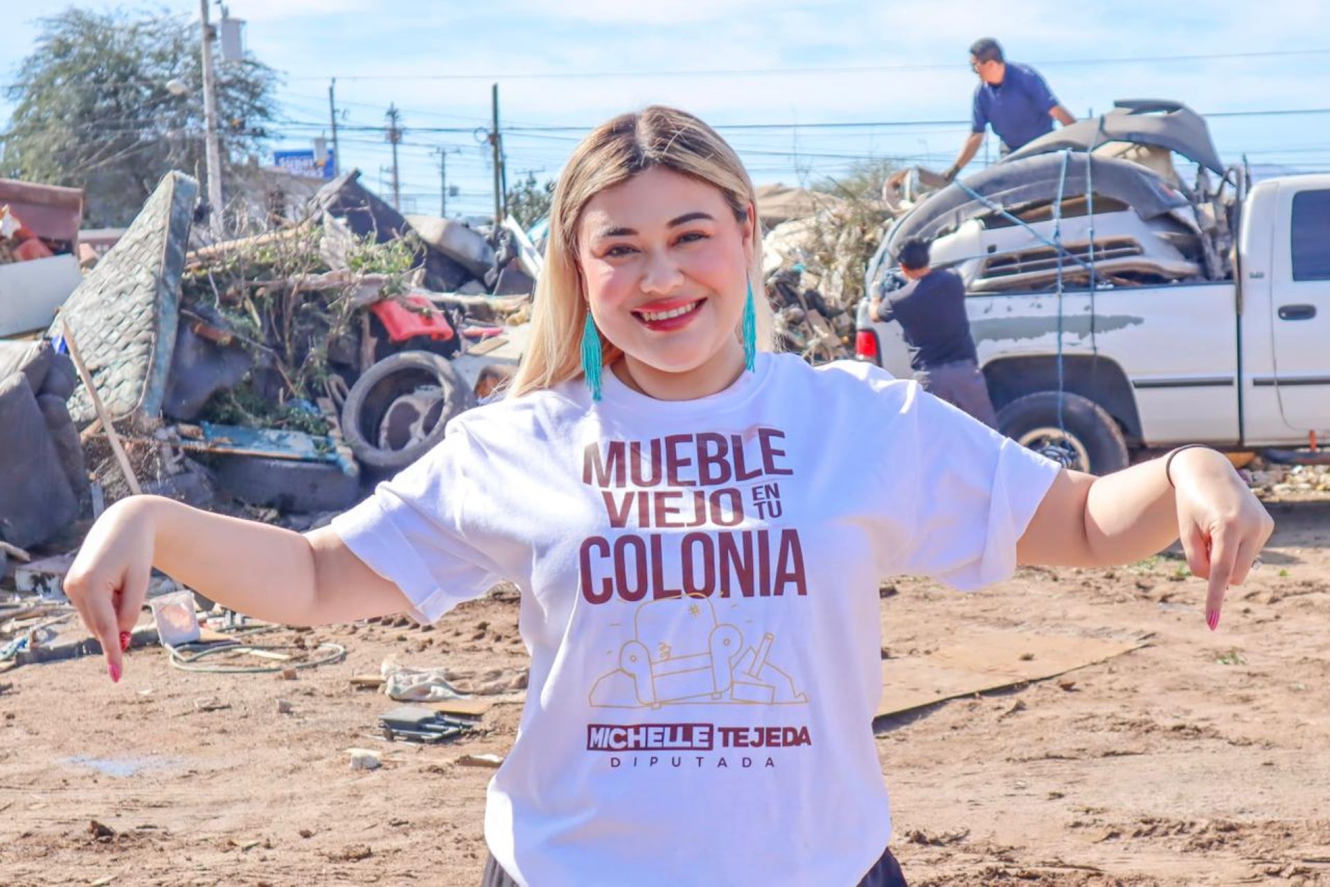 Dip. Michelle Tejeda concluye con éxito Jornada “Mueble Viejo En Tu Colonia” en Ángeles de Puebla