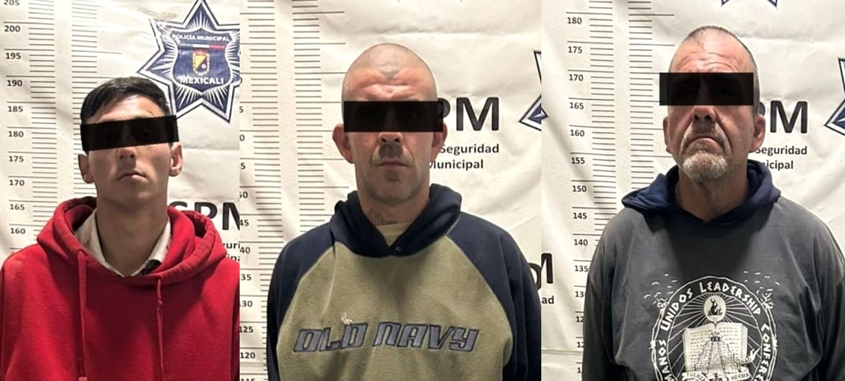 Agentes municipales capturan a tres personas por robo de 30 metros de cableado telefónico