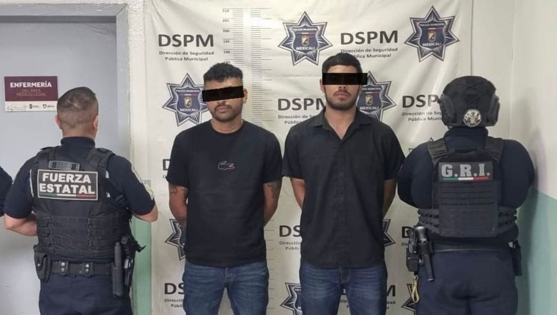 Grupo de Reacción Inmediata de la policía municipal detiene a dos hombres por privación de la libertad