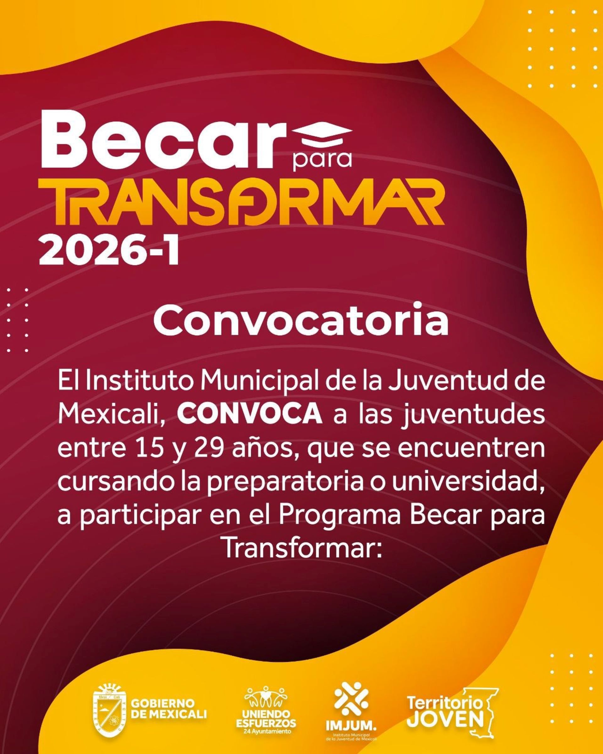 El Instituto Municipal de la Juventud de Mexicali (IMJUM) abre la convocatoria Becar