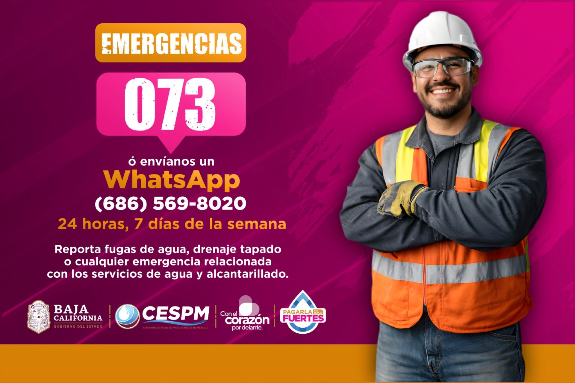 CESPM refuerza atención inmediata con el 073 y canales digitales disponibles todos los días del año