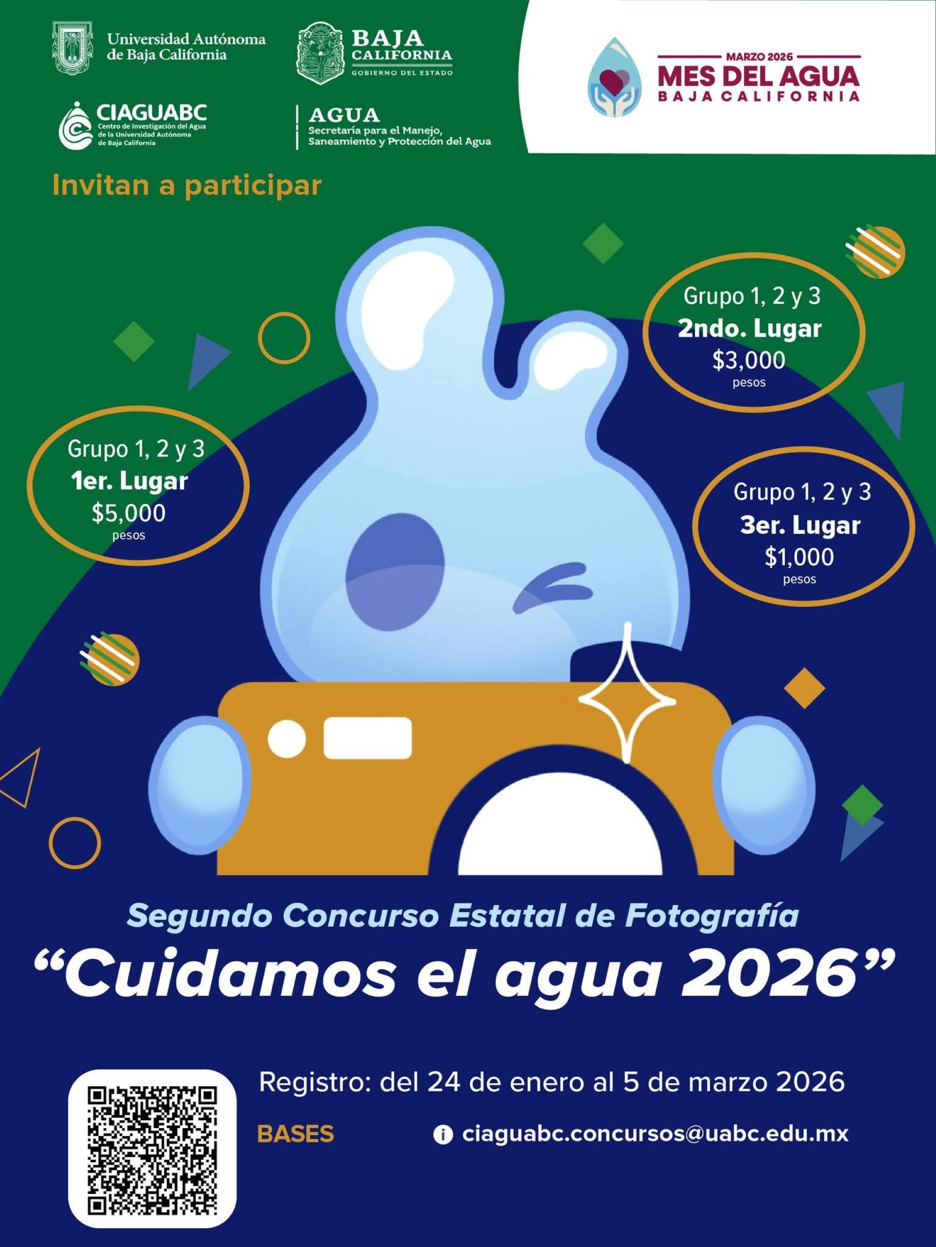 Invitan a participar en concursos estatales de fotografía y video del cuidado del agua