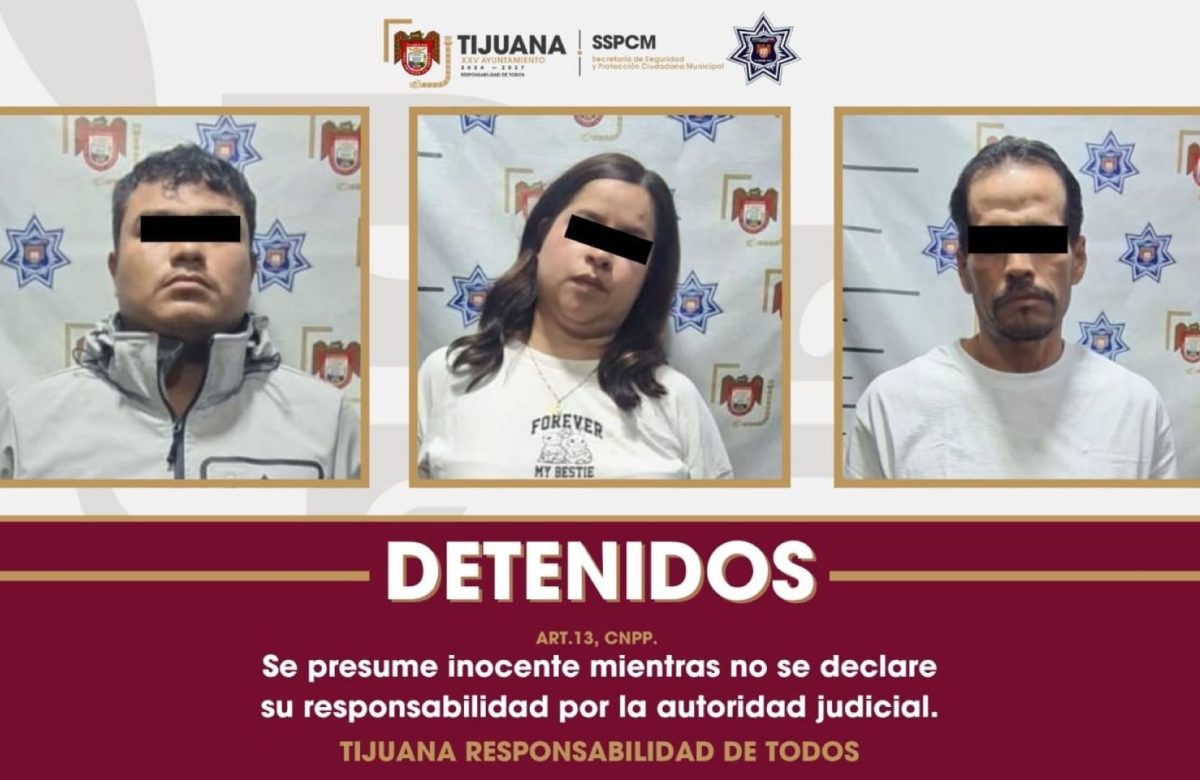 Asegura Policía Municipal a tres personas por posesión de arma de fuego