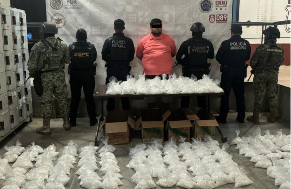 Fuerza Estatal asesta golpe al narcotráfico; Decomisa cerca de 113 kilos de metanfetamina en Tijuana
