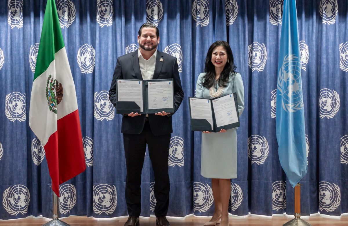 Firma Ismael Burgueño acuerdo de colaboración con el Programa de las Naciones Unidas para el Desarrollo