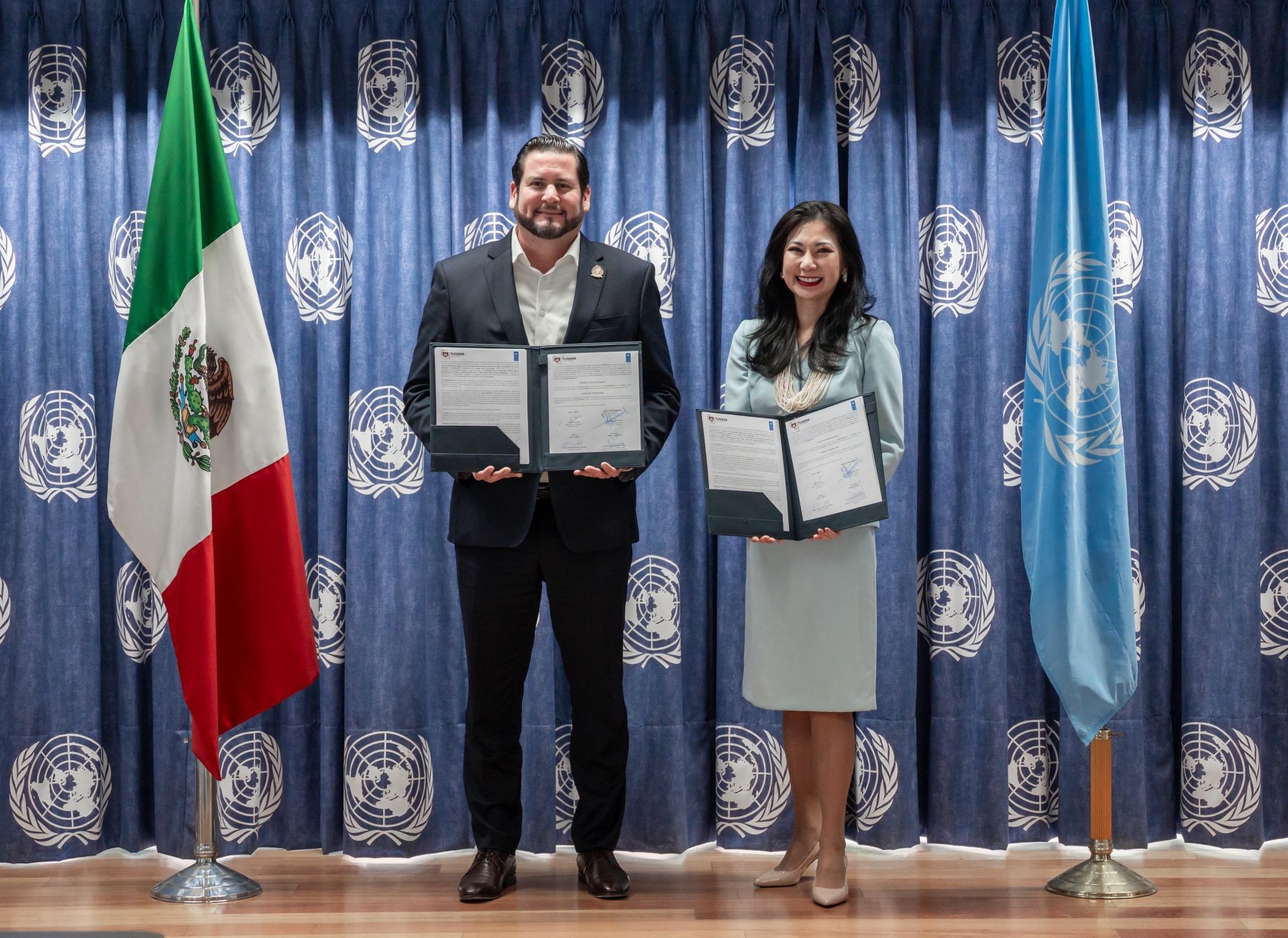 Firma Ismael Burgueño acuerdo de colaboración con el Programa de las Naciones Unidas para el Desarrollo