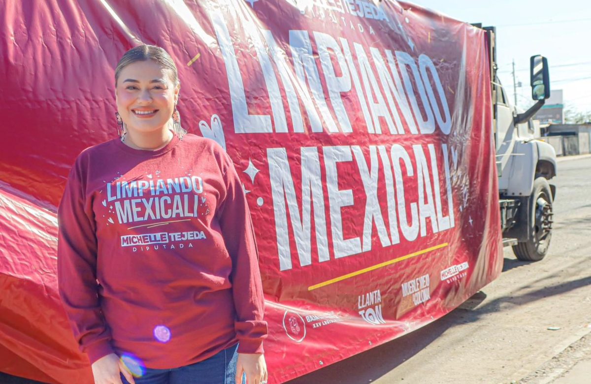 Diputada Michelle Tejeda arranca “Llantatón” en Oriente de Mexicali