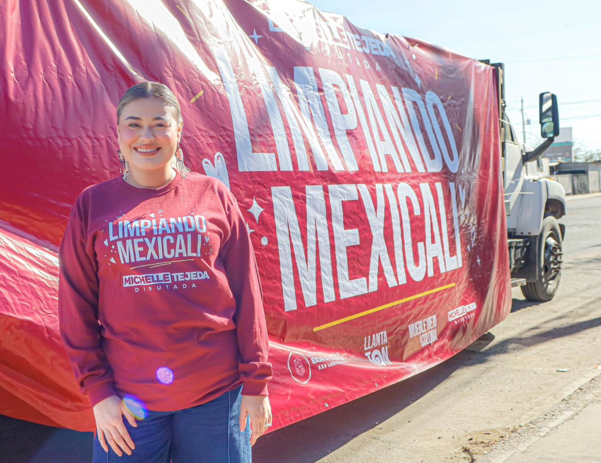 Diputada Michelle Tejeda arranca “Llantatón” en Oriente de Mexicali