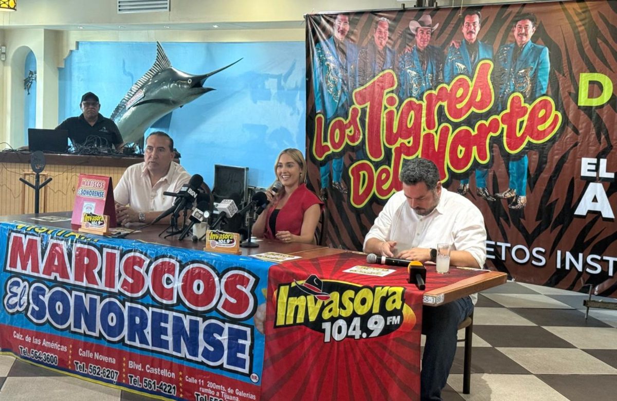 Anuncian concierto de Los Tigres del Norte en Mexicali