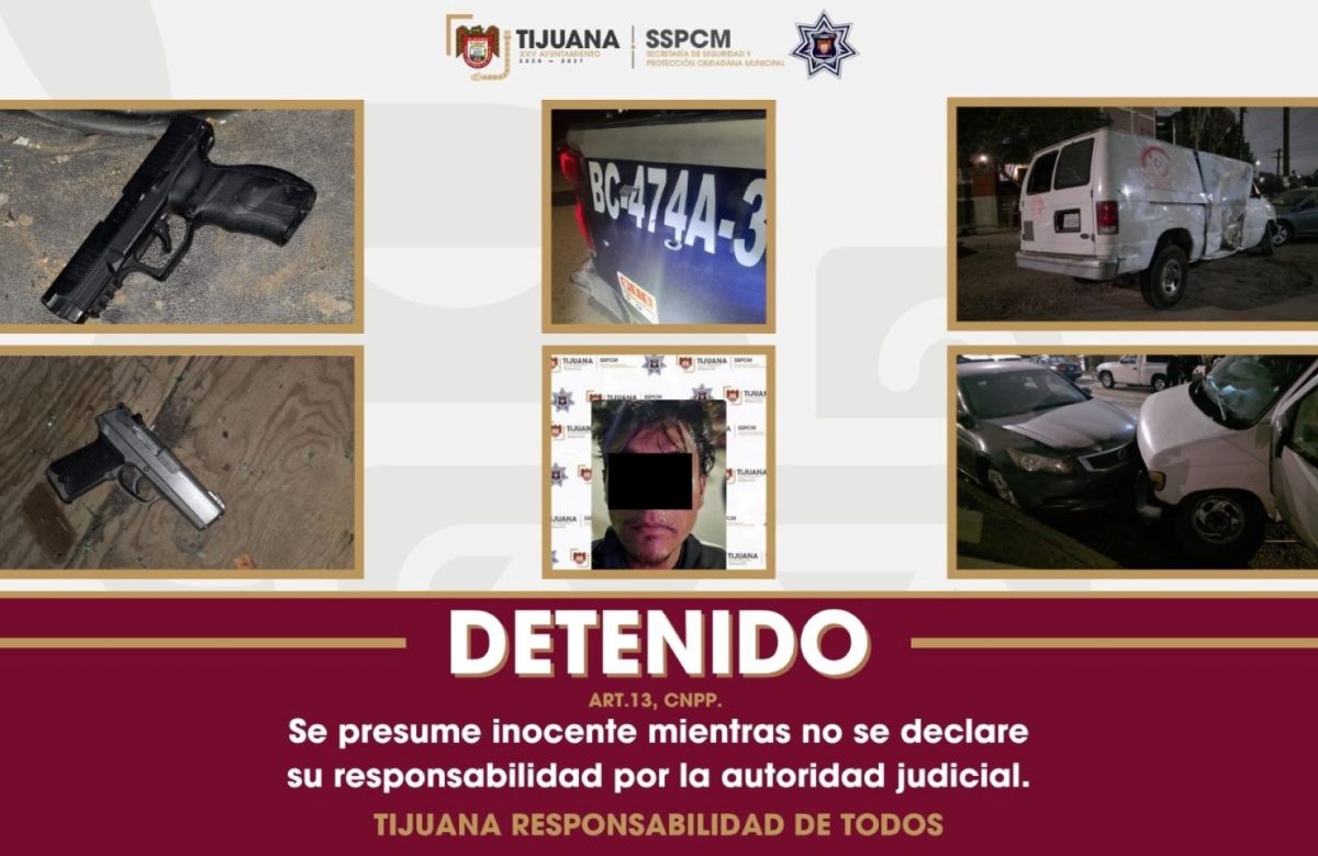 Asegura Policía Municipal a personas por portación de arma de fuego y agresión a oficiales