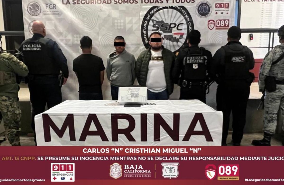 Detienen en Tijuana a tres hombres en poder de un arma de fuego