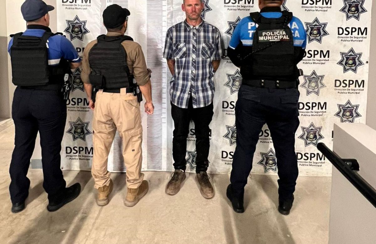 Coordina la DSPM con autoridades estatales y federales aseguramiento de extranjero con orden de aprehensión activa en Estados Unidos