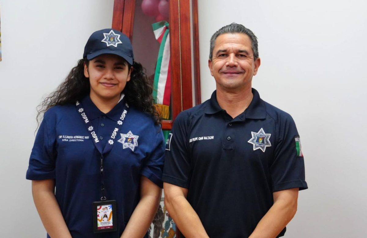 Es Eimy Hernández niña Directora de Policía Municipal de Mexicali por un día