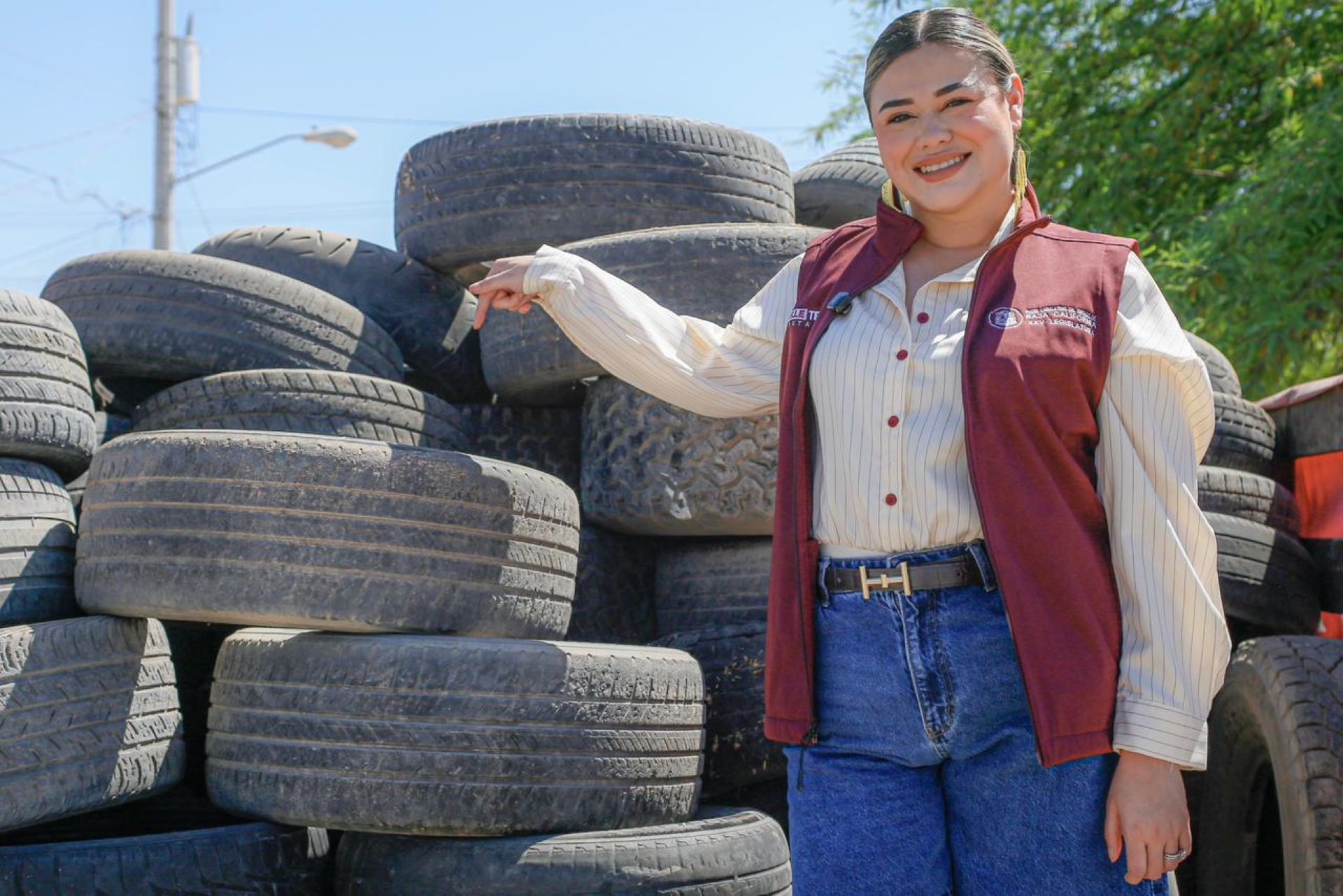 Diputada Michelle Tejeda impulsa segunda jornada del “Llantatón” en Mexicali