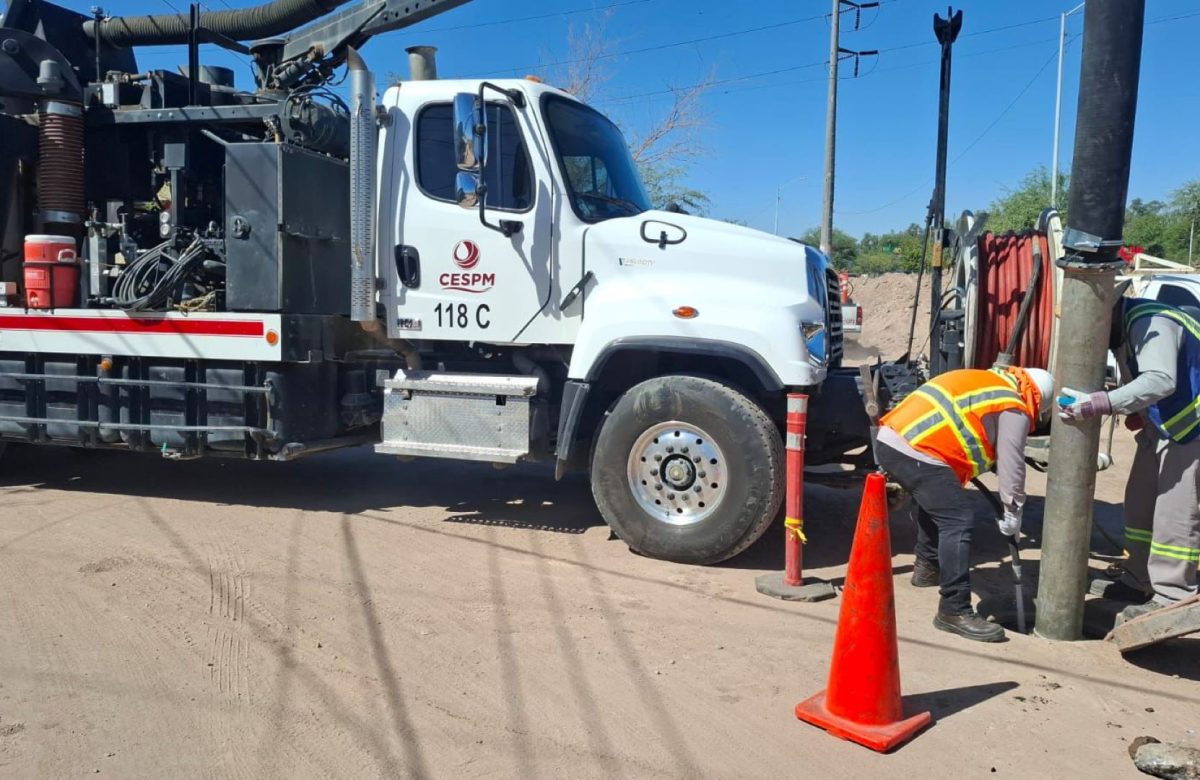 CESPM mantiene acciones de mantenimiento y rehabilitación de infraestructura hidráulica en distintos puntos de Mexicali