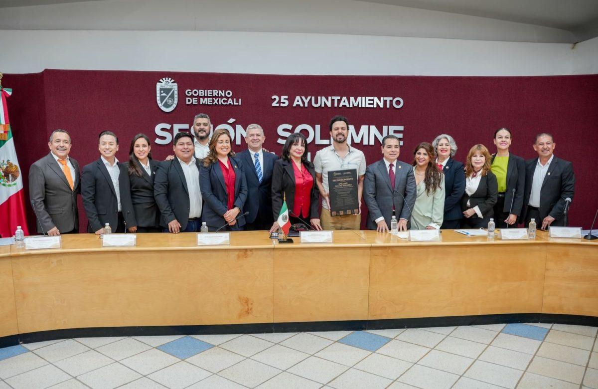 En el Gobierno de Mexicali creemos en el arte: Norma Bustamante reconoce al cineasta Emiliano Castro Vizcarra