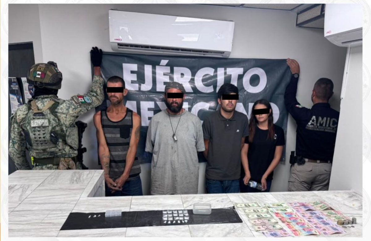 Realizan AMIC y Defensa cateo positivo con cuatro detenidos en San Luis Río Colorado