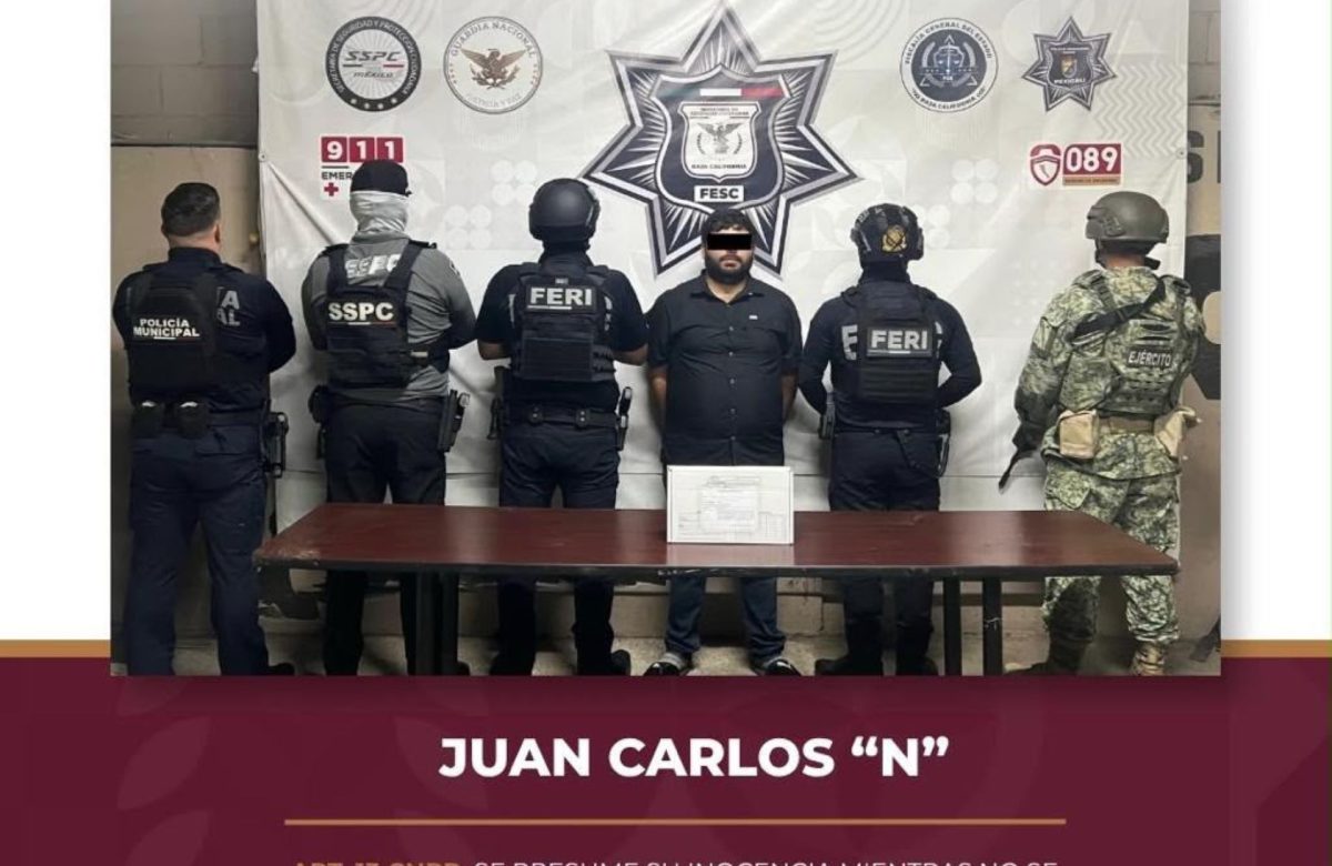 Tras intervención detiene Fuerza Estatal a sujeto armado en Mexicali